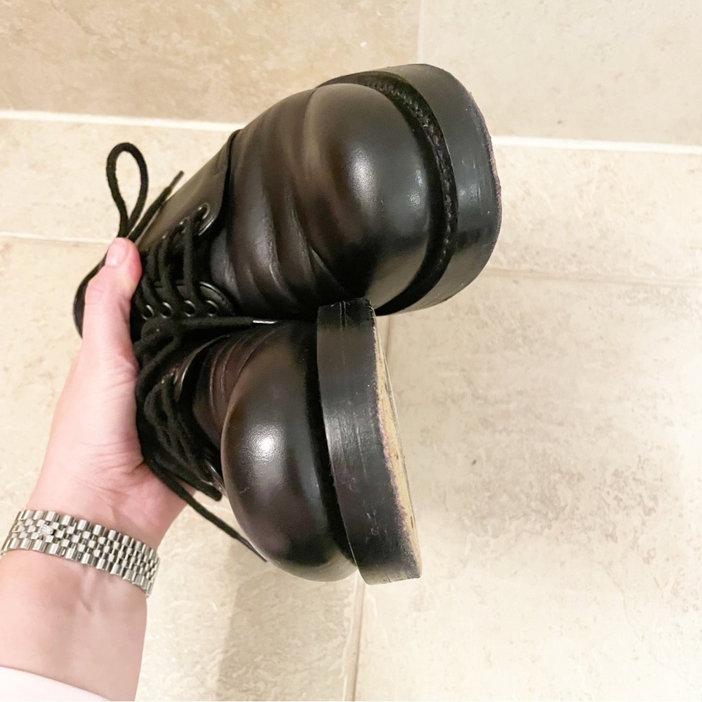 Gucci Lace Up Dress Shoes Black Leather - Picture 4 of 11